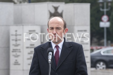  31.03.2020 WARSZAWA<br />
KONFERENCJA TOMASZA GRODZKIEGO I BORYSA BUDKI<br />
N/Z BORYS BUDKA<br />
 