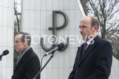 31.03.2020 WARSZAWA<br />
KONFERENCJA TOMASZA GRODZKIEGO I BORYSA BUDKI<br />
N/Z BORYS BUDKA TOMASZ GRODZKI<br />
 