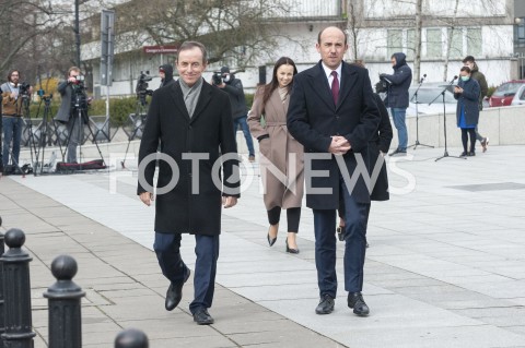  31.03.2020 WARSZAWA<br />
KONFERENCJA TOMASZA GRODZKIEGO I BORYSA BUDKI<br />
N/Z BORYS BUDKA TOMASZ GRODZKI<br />
 