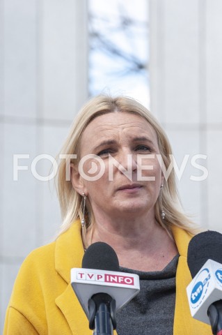  31.03.2020 WARSZAWA<br />
KONFERENCJA KOALICJI POLSKIEJ<br />
N/Z AGNIESZKA SCIGAJ<br />
 