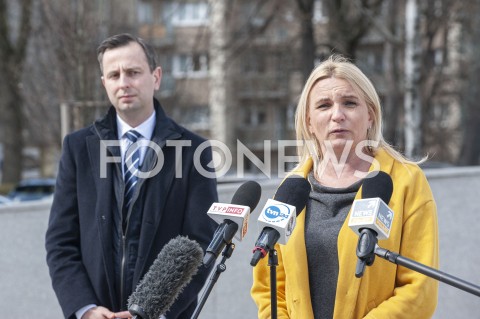  31.03.2020 WARSZAWA<br />
KONFERENCJA KOALICJI POLSKIEJ<br />
N/Z WLADYSLAW KOSINIAK KAMYSZ AGNIESZKA SCIGAJ<br />
 
