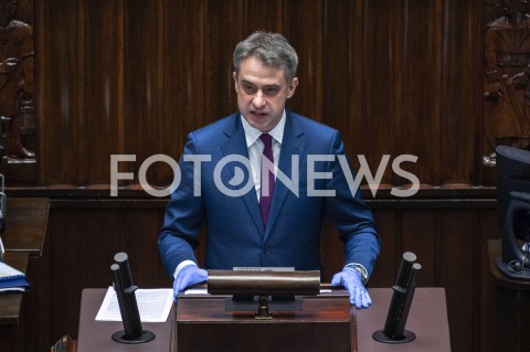  06.04.2020 WARSZAWA SEJM<br />
POSIEDZENIE SEJMU<br />
TEMATEM POSIEDZENIA M.IN. GLOSOWANIE KORESPONDENCYJNE W WYBORACH PREZYDENCKICH<br />
N/Z KRZYSZTOF GAWKOWSKI<br />
 