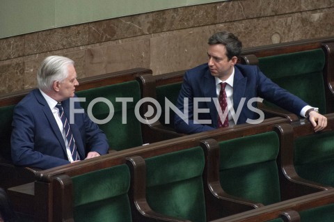  07.05.2020 WARSZAWA SEJM<br />
POSIEDZENIE SEJMU<br />
N/Z JAROSLAW GOWIN MICHAL OCIEPA<br />
 