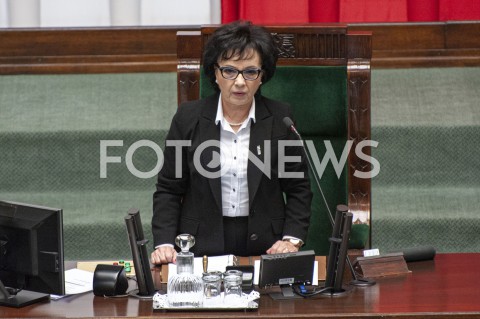  07.05.2020 WARSZAWA SEJM<br />
POSIEDZENIE SEJMU<br />
N/Z ELZBIETA WITEK<br />
 