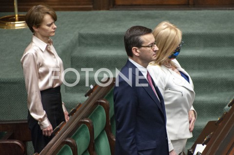  07.05.2020 WARSZAWA SEJM<br />
POSIEDZENIE SEJMU<br />
N/Z PREMIER MATEUSZ MORAWIECKI JADWIGA EMILEWICZ<br />
 