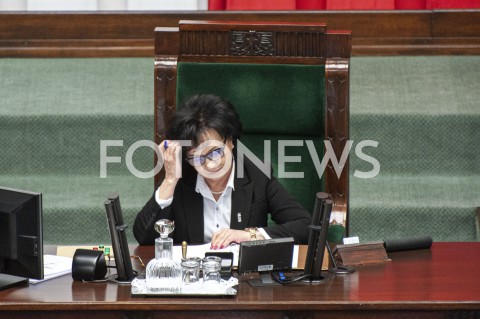  07.05.2020 WARSZAWA SEJM<br />
POSIEDZENIE SEJMU<br />
N/Z ELZBIETA WITEK<br />
 