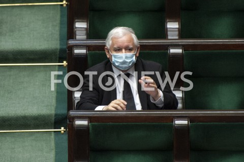  07.05.2020 WARSZAWA SEJM<br />
POSIEDZENIE SEJMU<br />
N/Z JAROSLAW KACZYNSKI<br />
 