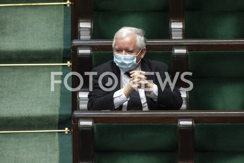  07.05.2020 WARSZAWA SEJM<br />
POSIEDZENIE SEJMU<br />
N/Z JAROSLAW KACZYNSKI<br />
 