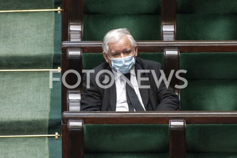  07.05.2020 WARSZAWA SEJM<br />
POSIEDZENIE SEJMU<br />
N/Z JAROSLAW KACZYNSKI<br />
 