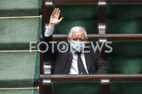  07.05.2020 WARSZAWA SEJM<br />
POSIEDZENIE SEJMU<br />
N/Z JAROSLAW KACZYNSKI<br />
 