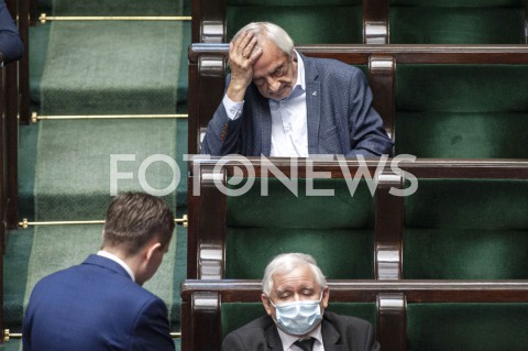  07.05.2020 WARSZAWA SEJM<br />
POSIEDZENIE SEJMU<br />
N/Z JAROSLAW KACZYNSKI RYSZARD TERLECKI<br />
 