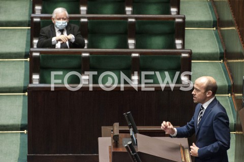  07.05.2020 WARSZAWA SEJM<br />
POSIEDZENIE SEJMU<br />
N/Z JAROSLAW KACZYNSKI BORYS BUDKA<br />
 