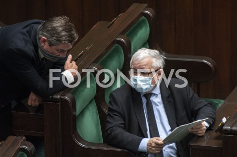  12.05.2020 WARSZAWA SEJM<br />
POSIEDZENIE SEJMU<br />
N/Z JAROSLAW KACZYNSKI MAREK KUCHCINSKI<br />
 