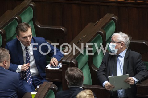  12.05.2020 WARSZAWA SEJM<br />
POSIEDZENIE SEJMU<br />
N/Z JAROSLAW KACZYNSKI LUKASZ SCHREIBER<br />
 