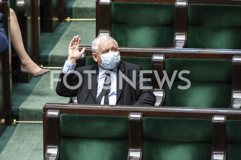  12.05.2020 WARSZAWA SEJM<br />
POSIEDZENIE SEJMU<br />
N/Z JAROSLAW KACZYNSKI<br />
 