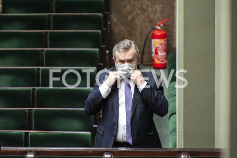  12.05.2020 WARSZAWA SEJM<br />
POSIEDZENIE SEJMU<br />
N/Z PIOTR GLINSKI<br />
 