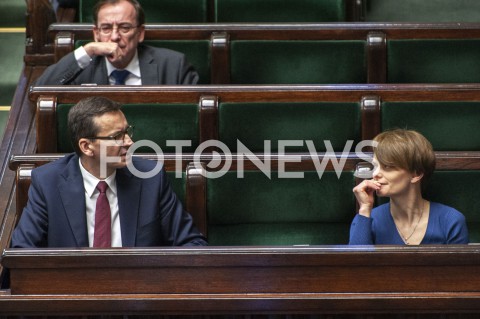  12.05.2020 WARSZAWA SEJM<br />
POSIEDZENIE SEJMU<br />
N/Z JADWIGA EMILEWICZ PREMIER MATEUSZ MORAWIECKI MARIUSZ KAMINSKI<br />
 
