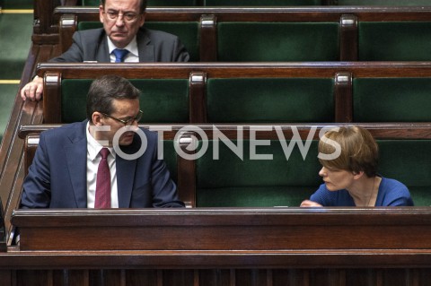  12.05.2020 WARSZAWA SEJM<br />
POSIEDZENIE SEJMU<br />
N/Z JADWIGA EMILEWICZ PREMIER MATEUSZ MORAWIECKI MARIUSZ KAMINSKI<br />
 