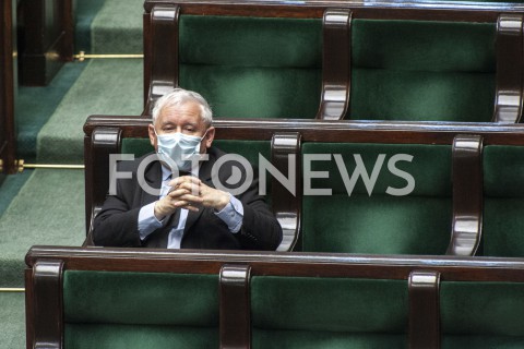  12.05.2020 WARSZAWA SEJM<br />
POSIEDZENIE SEJMU<br />
N/Z JAROSLAW KACZYNSKI<br />
 