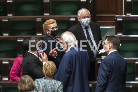  12.05.2020 WARSZAWA SEJM<br />
POSIEDZENIE SEJMU<br />
N/Z JAROSLAW KACZYNSKI MALGORZATA GOSIEWSKA RYSZARD TERLECKI MARIUSZ BLASZCZAK<br />
 