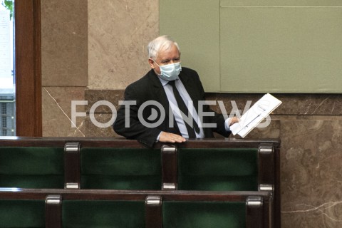  12.05.2020 WARSZAWA SEJM<br />
POSIEDZENIE SEJMU<br />
N/Z JAROSLAW KACZYNSKI<br />
 