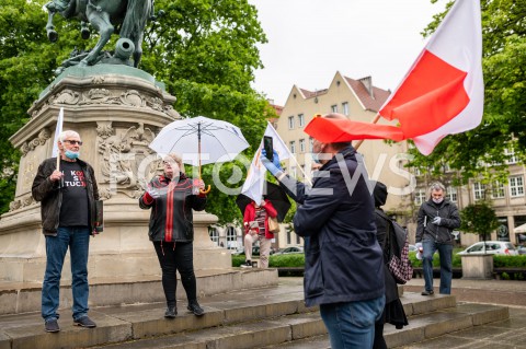 Manifestacja Komitetu Obrony Demokracji w Gdańsku