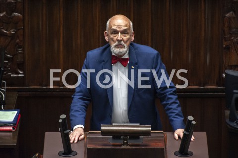  27.05.2020 WARSZAWA SEJM<br />
POSIEDZENIE SEJMU<br />
N/Z JANUSZ KORWIN MIKKE<br />
 