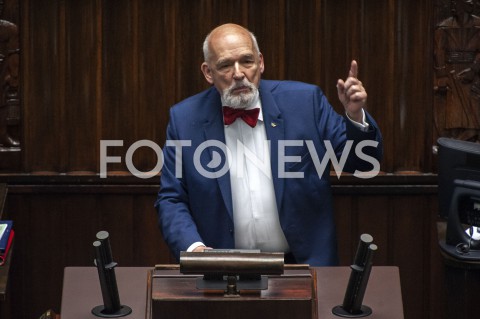  27.05.2020 WARSZAWA SEJM<br />
POSIEDZENIE SEJMU<br />
N/Z JANUSZ KORWIN MIKKE<br />
 