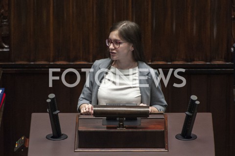  27.05.2020 WARSZAWA SEJM<br />
POSIEDZENIE SEJMU<br />
N/Z PAULINA MATYSIAK<br />
 