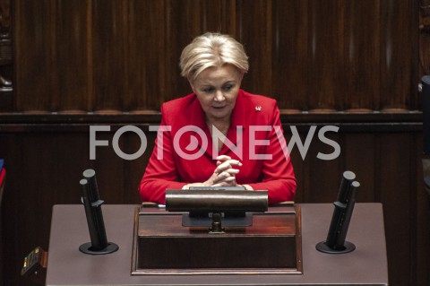  27.05.2020 WARSZAWA SEJM<br />
POSIEDZENIE SEJMU<br />
N/Z KRYSTYNA SKOWRONSKA<br />
 