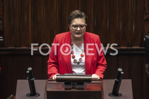  27.05.2020 WARSZAWA SEJM<br />
POSIEDZENIE SEJMU<br />
N/Z KATARZYNA LUBNAUER<br />
 