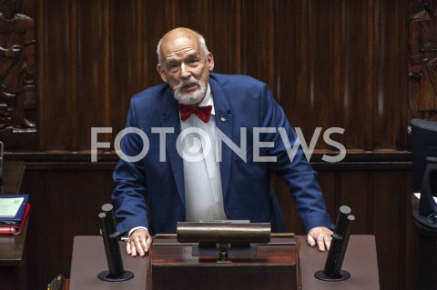  27.05.2020 WARSZAWA SEJM<br />
POSIEDZENIE SEJMU<br />
N/Z JANUSZ KORWIN MIKKE<br />
 