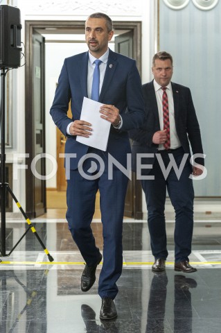  01.06.2020 WARSZAWA<br />
KONFERENCJA WICEMARSZALKA SENATU<br />
N/Z MAREK PEK PRZEMYSLAW CZARNEK<br />
 