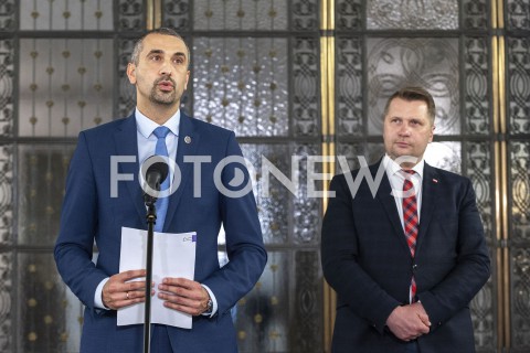  01.06.2020 WARSZAWA<br />
KONFERENCJA WICEMARSZALKA SENATU<br />
N/Z MAREK PEK PRZEMYSLAW CZARNEK<br />
 