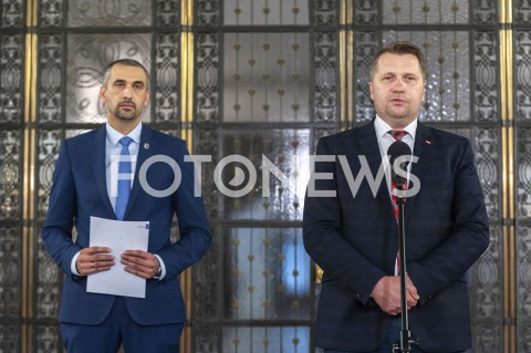  01.06.2020 WARSZAWA<br />
KONFERENCJA WICEMARSZALKA SENATU<br />
N/Z MAREK PEK PRZEMYSLAW CZARNEK<br />
 