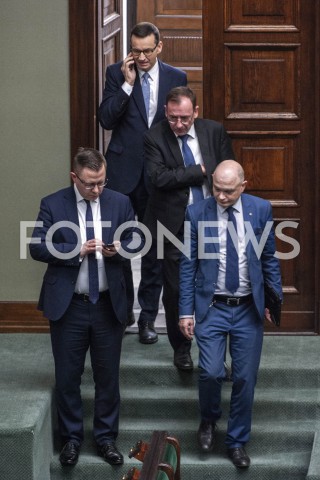  02.06.2020 WARSZAWA SEJM<br />
POSIEDZENIE SEJMU<br />
N/Z PREMIER MATEUSZ MORAWIECKI KRZYSZTOF KUBOW LUKASZ KAMINSKI WALDEMAR ANDZEL<br />
 