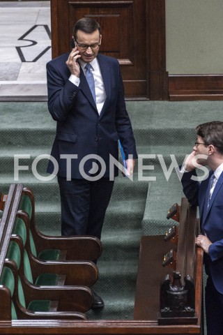  02.06.2020 WARSZAWA SEJM<br />
POSIEDZENIE SEJMU<br />
N/Z PREMIER MATEUSZ MORAWIECKI PIOTR MULLER RZECZNIK<br />
 