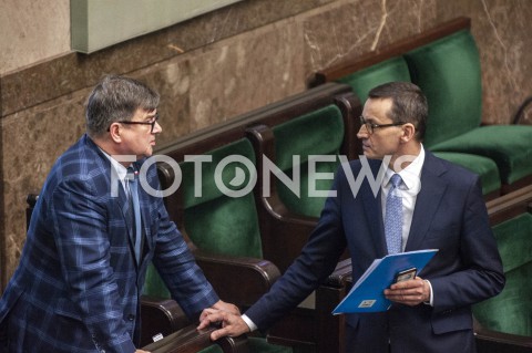  02.06.2020 WARSZAWA SEJM<br />
POSIEDZENIE SEJMU<br />
N/Z PREMIER MATEUSZ MORAWIECKI ADAM GAWEDA<br />
 