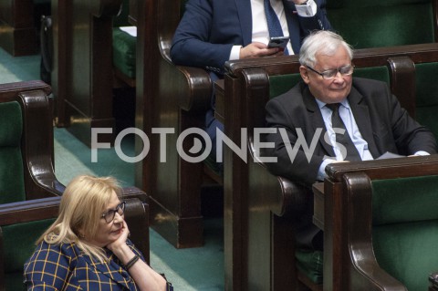  02.06.2020 WARSZAWA SEJM<br />
POSIEDZENIE SEJMU<br />
N/Z JAROSLAW KACZYNSKI MALGORZATA GOSIEWSKA<br />
 