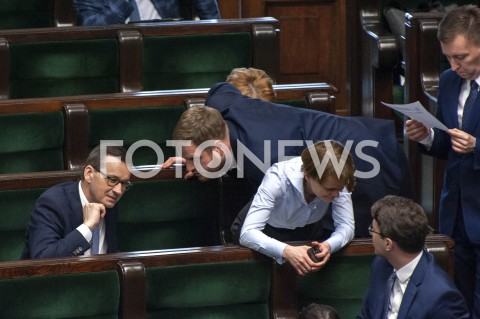  02.06.2020 WARSZAWA SEJM<br />
POSIEDZENIE SEJMU<br />
N/Z PREMIER MATEUSZ MORAWIECKI JADWIGA EMILEWICZ JANUSZ CIESZYNSKI LUKASZ SCHREIBER<br />
 