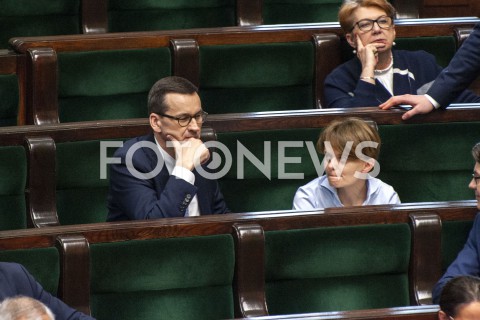  02.06.2020 WARSZAWA SEJM<br />
POSIEDZENIE SEJMU<br />
N/Z PREMIER MATEUSZ MORAWIECKI JADWIGA EMILEWICZ<br />
 