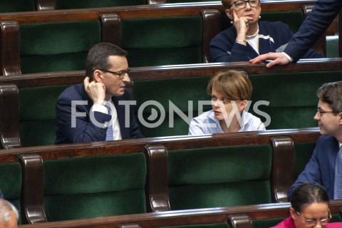  02.06.2020 WARSZAWA SEJM<br />
POSIEDZENIE SEJMU<br />
N/Z PREMIER MATEUSZ MORAWIECKI JADWIGA EMILEWICZ<br />
 
