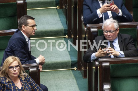  02.06.2020 WARSZAWA SEJM<br />
POSIEDZENIE SEJMU<br />
N/Z PREZES JAROSLAW KACZYNSKI PREMIER MATEUSZ MORAWIECKI<br />
 