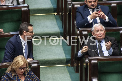  02.06.2020 WARSZAWA SEJM<br />
POSIEDZENIE SEJMU<br />
N/Z PREZES JAROSLAW KACZYNSKI PREMIER MATEUSZ MORAWIECKI<br />
 