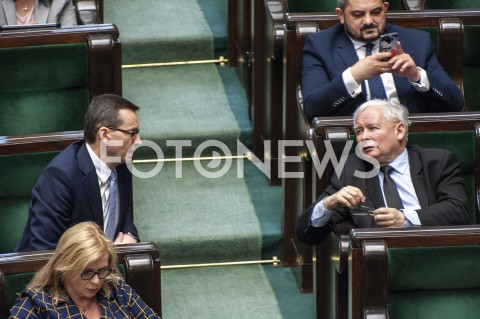  02.06.2020 WARSZAWA SEJM<br />
POSIEDZENIE SEJMU<br />
N/Z PREZES JAROSLAW KACZYNSKI PREMIER MATEUSZ MORAWIECKI<br />
 