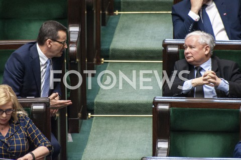  02.06.2020 WARSZAWA SEJM<br />
POSIEDZENIE SEJMU<br />
N/Z PREZES JAROSLAW KACZYNSKI PREMIER MATEUSZ MORAWIECKI<br />
 