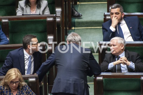  02.06.2020 WARSZAWA SEJM<br />
POSIEDZENIE SEJMU<br />
N/Z PREZES JAROSLAW KACZYNSKI PREMIER MATEUSZ MORAWIECKI<br />
 