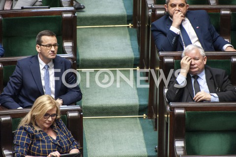  02.06.2020 WARSZAWA SEJM<br />
POSIEDZENIE SEJMU<br />
N/Z PREZES JAROSLAW KACZYNSKI PREMIER MATEUSZ MORAWIECKI<br />
 