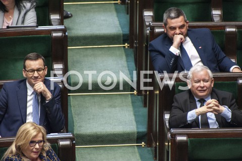  02.06.2020 WARSZAWA SEJM<br />
POSIEDZENIE SEJMU<br />
N/Z PREZES JAROSLAW KACZYNSKI PREMIER MATEUSZ MORAWIECKI<br />
 