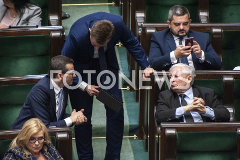  02.06.2020 WARSZAWA SEJM<br />
POSIEDZENIE SEJMU<br />
N/Z PREZES JAROSLAW KACZYNSKI PREMIER MATEUSZ MORAWIECKI<br />
 